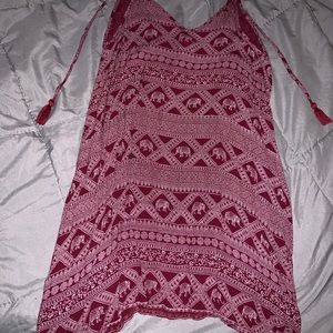 Maroon elephant print